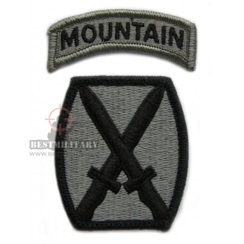 10th MOUNTAIN DIVISION US ARMY ACU/UCP Z VELCRO
