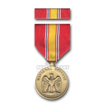 US ARMY MEDAL - NATIONAL DEFENSE SERVICE + baretka + pudełko