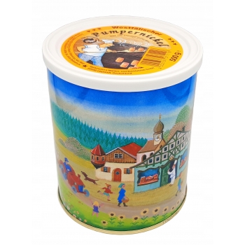 CHLEB PEŁNOZIARNISTY w Puszce 500g Pumpernikiel x 12 sztuk